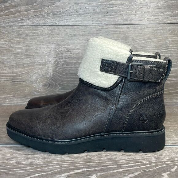Timberland Kenniston Warm Fleece Lined Women’s Sz 11 Gray Sensor Flex Ankle Boot - Picture 3 of 10